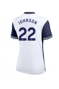 Tottenham Hotspur Brennan Johnson #22 Fotballdrakt Hjemme Klær Dame 2024-25 Korte ermer